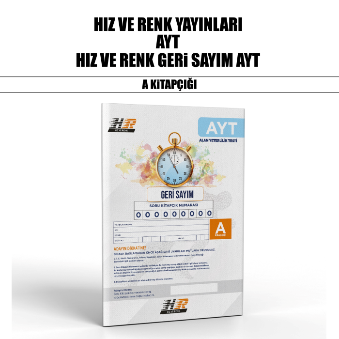 GERİ SAYIM HIZ VE RENK YKS AYT DNM KLB 2-A - 26
